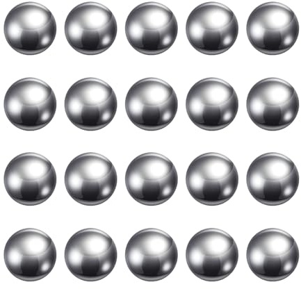 sourcing map 100pcs 16mm Carbon Steel Bearing Balls Precision Polished