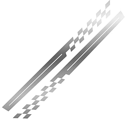 1 Paar Sport Racing Streifen Aufkleber Universal Auto Aufkleber Zubehör Auto-Karosserie-Seitenaufkleber Vinyl Auto Seitenaufkleber Streifen Aufkleber Selbstklebende Dekoration Zubehör für LKW SUV