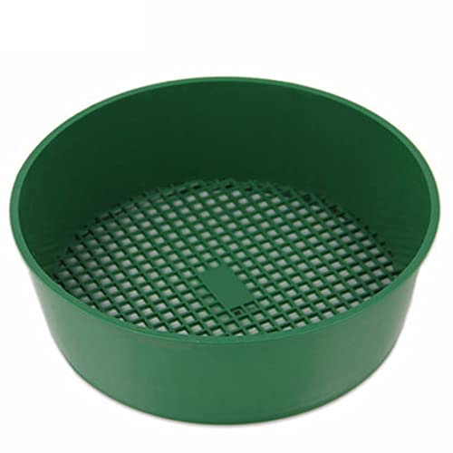 21 * 5cm Garden Sieve for Soil and Stones Garden Sieves Mesh Plastic Soil Sieve Garden Sieve Plastic Riddle Green for Composy Soil Stone Mesh Gardening Tool