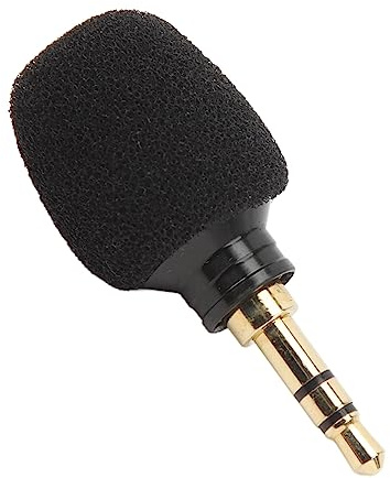 ciciglow External Camera Microphone 3.5mm, Mini Omnidirectional Condenser Microphone with Noise Reduction, for DSLR Camera, Camcorder, , Vlogging, Video Recording