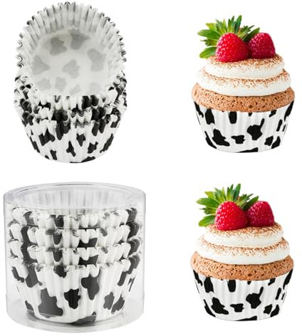 Pirottini per Muffin e Cupcake - 100 Pezzi in Carta, Stampi per Friggitrice Ad Aria, Decorazione Cupcakes
