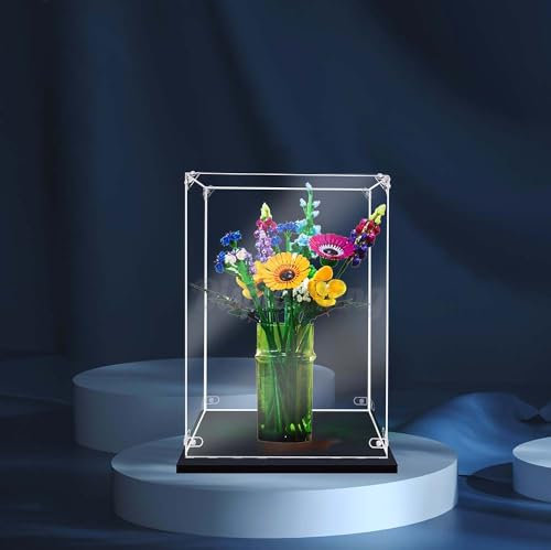 Acryl-Vitrine mit Schraube für Wildblumenstrauß 10313 (Model-Set ist Nicht im Lieferumfang enthalten) (kein Hintergrund)