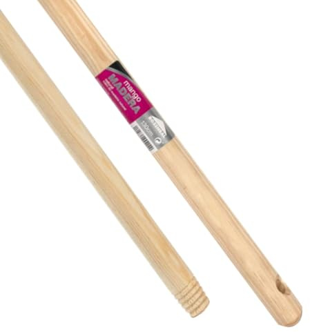 Naturholzstiel 130 cm für Besen oder Mopp. B1SB. 4er-Pack.