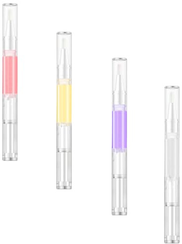 VINTORKY 4pcs Nail Nutrition Pen Manicure Repair Tool with Mineral Oil and Beeswax 2ml Cuticle Care Oil Convenient Operation and Nourishing Nail Care for Home Use
