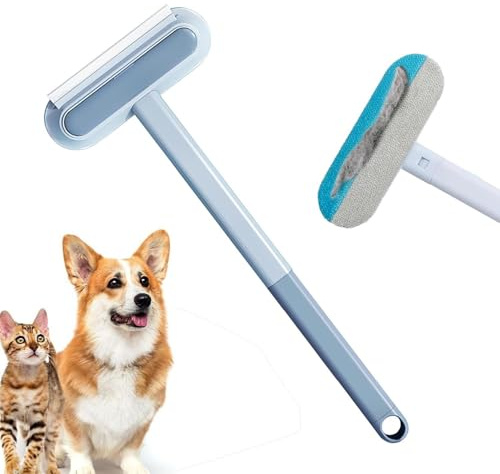 Xamoca Couch Hair Removal Tool - 4-in-1 Reusable Pet Hair Remover Brush,Multifunctional Long Handle Lint Cleaner for Dogs and Cats,Gentle on Furniture,Washable