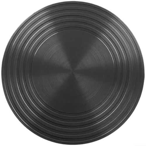 Heat Spreader Plate for Gas Stove Made of Aluminum with 4MM and 6MM Thickness, NonSlip Dual Sided Anti Skid Feature to Protect Cookware from Direct Flame (H)