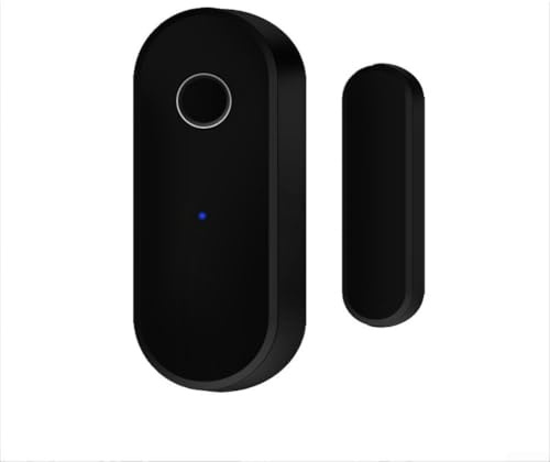Besttoolifes Puerta y sensor, detector de cierre abierto para seguridad del hogar, compatible con puertas de enlace y sistemas domésticos (negro)