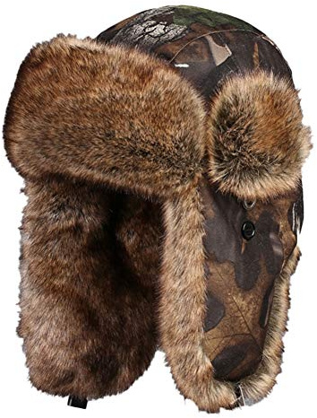 Insun Unisex Wintermütze Fliegermütze Trappermütze mit Kunstfell Herren Russenmütze
