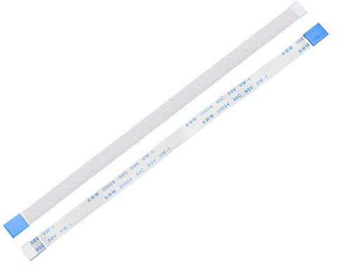 sourcing map Cable Flexible Plano, FPC FFC 12 Pines 0,5mm Paso 150mm L, Cable de Cinta Flexible para Televisor LCD Audio de Automóvil Reproductor de DVD Laptop, 5 Piezas (Tipo B)