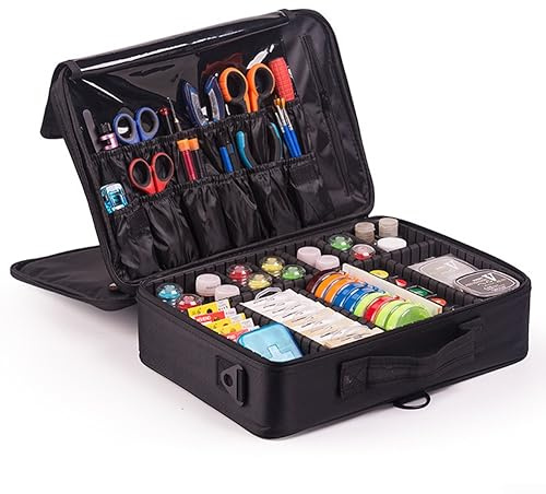 Sacs de Pêche à la Carpe, Boîte de Rangement pour Accessoires, Organisateur avec Moulinet, Lignes et Matériel