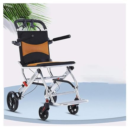 Sillas de ruedas médicas plegables, transporte ligero de aluminio, cómoda silla de ruedas móvil para exteriores, desplazamiento para personas mayores paralizadas
