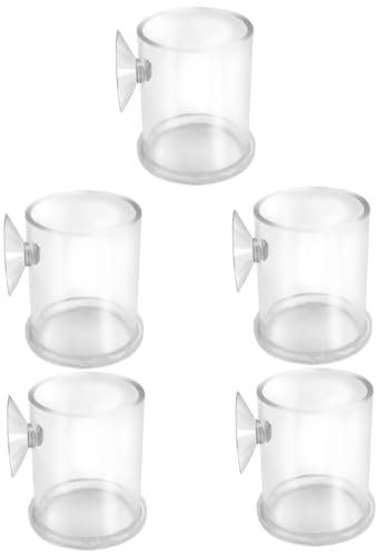 BESPORTBLE 5 Stücke Acryl Fisch Feeder Fisch Fütterung Mit Tasse Einfach Installieren Fütterung Ringe Für Aquarium