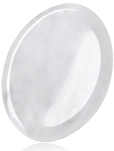 Bergkristall Sorge Stein Heilsteine Kristall | AWARDSEN Weiß Oval Geformt Tasche Natur Edelstein für Wiccan Lieferungen, Angst Stressabbau, Wahrsagerei, Reiki Heilung