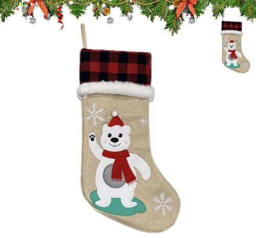 Weihnachtsstrümpfe, Weihnachtsstrumpf - Dekorative süße Rentier-Weihnachtsstrümpfe, Urlaubsdekoration | Weihnachtliche Heimdekoration, Weihnachtsstrumpf für Familie, Freunde und Kinder