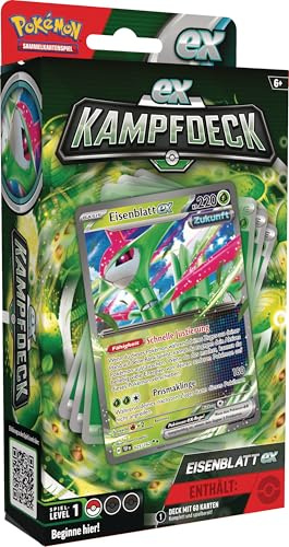 Pokémon - Gioco di carte collezionabili: Ponte da combattimento con foglia di ferro ex (mazzo giocabile istantaneamente con 60 carte)