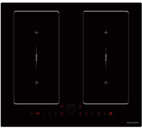 NOXTON Piano Cottura Induzione 4 Fuochi con Doppia Flessible Zone, Boost, Scorrimento Control, 7200 W Piano Cottura Elettrico 4 Piastre Incasso, 60 cm Piastra Induzione con Pausa, Mantenere il Calore