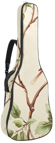 Gitarrentasche in voller Größe, 101,6 cm, 104,4 cm, 106,7 cm, Tragetasche für E-Bass, klassische Gitarre, Vintage-Design, Multicolor 08, 42.9x16.9x4.7 in, Lässiger Tagesrucksack