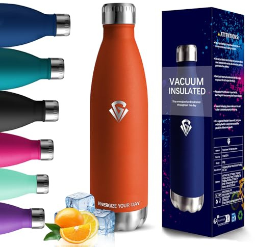 HoneyHolly Botella agua Acero Inoxidable, Botella Termica - 750ml sin BPA, Botella de Agua Deportiva, Doble Pared al Vacío a Prueba de Fugas, Cantimplora Termica para Gimnasio