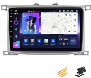 Android Car Stereo Head Unit for Toyota Land Cruiser 100 9 Inch Screen Car Radio with Car Play Bluetooth Navigation Android WiFi