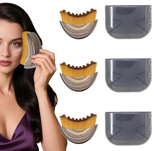 DAJASD Lot de 3 Brosse Drainage Lymphatique, Lymphatic Contour Face Brush, Brosse A Sec Drainage Lymphatique pour le Visage, à la Sculpture du Menton et de la Mâchoire-Idéal pour les Soins