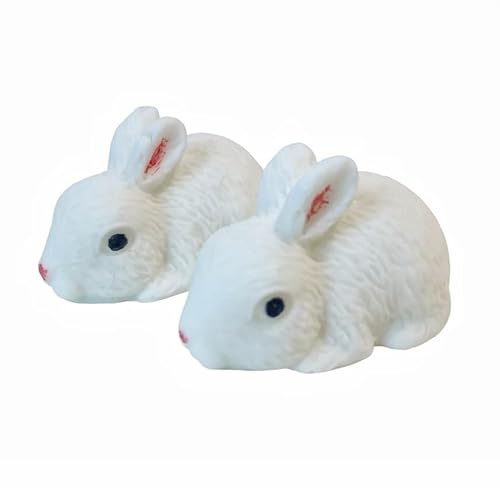 Edible bunny rabbit cake topper decoration x2, cute, birthday cake topper, adorable