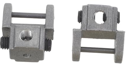 jojofuny 2 Pièces Pince de Connexion en Métal Argenté pour Scie à Chantourner, Compatibilité, Facile à Utiliser, pour Ateliers Professionnels de Travail du Bois
