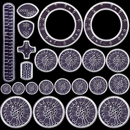 Spirograph-Zeichen-Set, 22 Stück, ideal für Kreativität, Kunst, Förderung der Entwicklung
