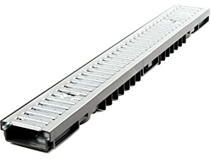 BB Rinne mit 60 mm Einbauhöhe Schlitzrinne Hofablauf Stahl verzinkt Regenrinne Bodenrinne Flachrinne