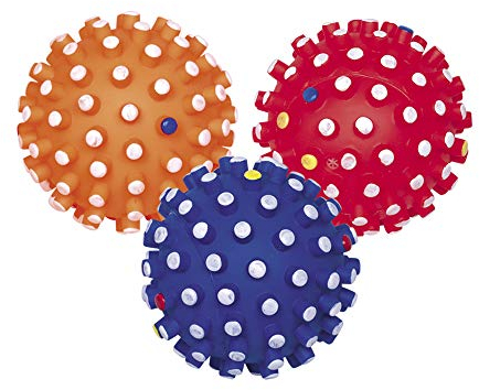 Nobby Vinyl Noppenball Classic mit Squeaker farbig Sortiert Ø 12 cm