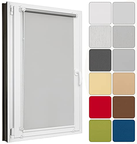 Estika Tende a Rullo Oscuranti su Misura - 13 colori disponibili - Tenda Moderne per interni, Montaggio senza Forare, Tenda Termica per Camera Da Letto e Soggiorno