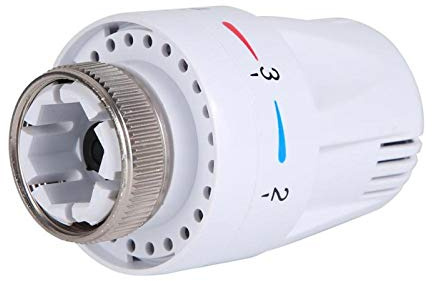 01 Straight Thermostatic Radiator Valve, Thermostatic Valve Exactness Manufacturing for Heat Dissipation of Water Heating and Geothermal Control Valve for(Heat Sink)