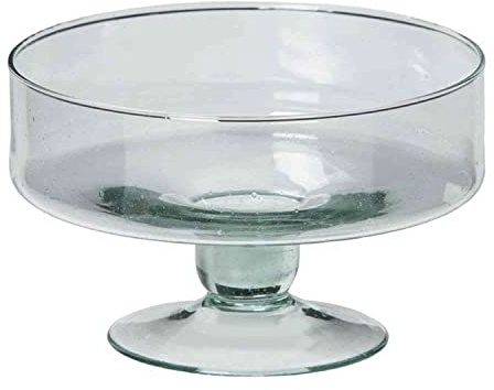 INNA-Glas Glasschale CORIE auf Standfuß, klar, 12 cm, Ø 19 cm | Servierschale
