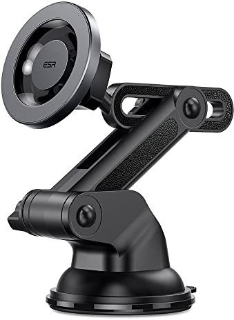 ESR Handyhalterung Auto für Magsafe Autohalterung,Magnet Vacuum Saugnapf Armaturenbrett und Windschutzscheibe für iPhone Air/17/16/15/14/13/12/Pixel 10/Samsung,alle Smartphones,Laden nicht unterstützt