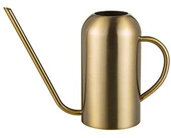 1,5 l Edelstahl-Gießkanne Indoor Long Mouth Copper Gold Gießkanne for Zimmerpflanzen im Innen- und Außenbereich ( Color : Gold )