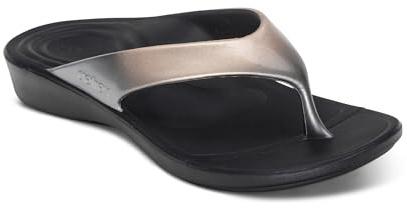 Aetrex Maui Flips ortopedisk sandal för kvinnor (metallisk ombre, EU-storlekssystem, vuxen, dam, siffror, medium, 38)
