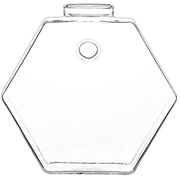 4 Stück Wandbehang-Pflanzgefäß, Sechseckige Hydrokultur-Pflanzenvase, Wandmontierte Glas-Blumenvase für Zuhause, Büro, Wohnzimmer, Badezimmer, Gartendekoration (4 Stück)