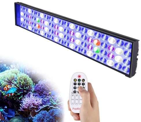 PopBloom Shannon54 Reef Timer-Steuerung Aquarium Beleuchtung Led Meerwasser Led Lampe Für Aquarium Reef Salzwasserlampe 60cm (für 55-75cm Aquarium)