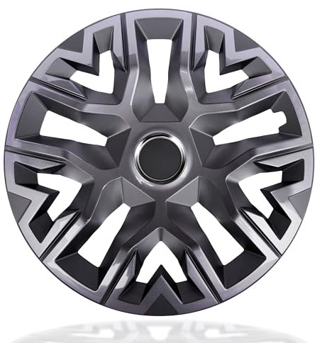 Lot de 4 enjoliveurs universels NRM Perfecto laqués (graphite, 15)