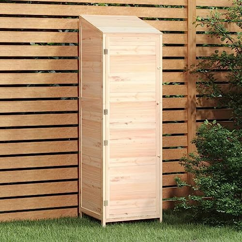 Hogar y jardín, cobertizo de madera maciza de abeto de 55 x 52 x 174,5 cm