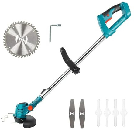 SMTYXS Tosaerba Elettrico for Decespugliatore da 18 V, Decespugliatore A Batteria, Tagliasiepi A Rilascio Automatico, Utensili da Giardino for Uso Domestico, Senza Batteria