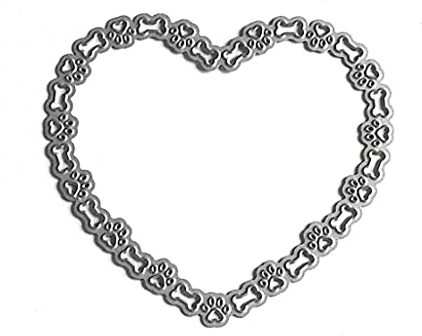 Paw Bone Metal Cutting Dies Stencil Scrapbooking, álbum de Stamp Paper Card Mold con Dispositivo de corte de máquina de corte de papel