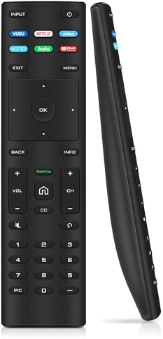 Universal for VIZIO Smart TV Remote, Replacement for VIZIO Smart TV LED LCD HD UHD 4K HDR D/E/M/P/V/PX Series, Universal VIZIO XRT136 Remote Replacement for XRT140/XRT260/XRT270/XRT112/XRT122/XRT302