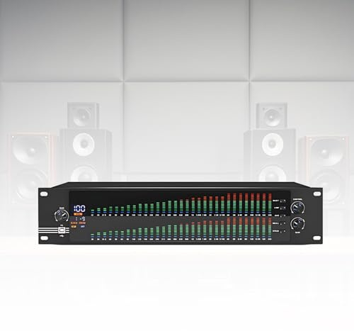 Graphic Equalizer Dual 31-Band Graphic Equalizer With DSP Processing, USB PC adjustment, LCD Spectral Display, Noise Reduction, Rack Mount Stereo EQ