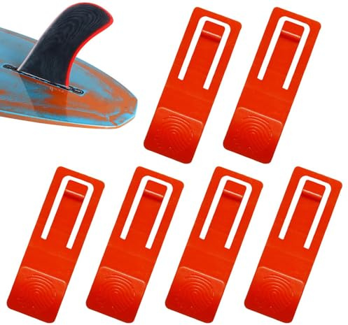 Paddelboard – 4,7 cm Paddelboard-Clip, leichtes Wasser-Skiboard, Surfbrett-Flossenverschluss, ABS-Grundstift, 6 Stück, tragbares, stabiles Paddleboard-Ersatzteil, Wasserski-Zubehör für Erwachsene