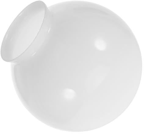 WOFASHPURET Globo di Vetro Rotondo Bianco Latte 150Mm Paralume per Ventilatore da Soffitto Coprilampada per Apparecchi Domestici Luce Diffusa e Facile Pulizia