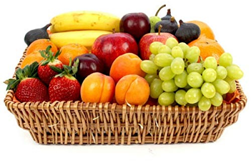 Healthy Living Fruit Basket - Fruit Gift Baskets and Gift Hampers with Next Day UK delivery with Personal Message Attached