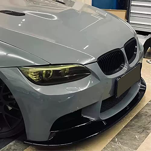Auto Frontspoiler Lippe für BMW E90 E92 M3 2007-2013, FrontstoßStange Splitter Antikollisions Diffusor Front Flaps Lippen Kinn Schutz Zubehör,Carbon+Fiber~Look