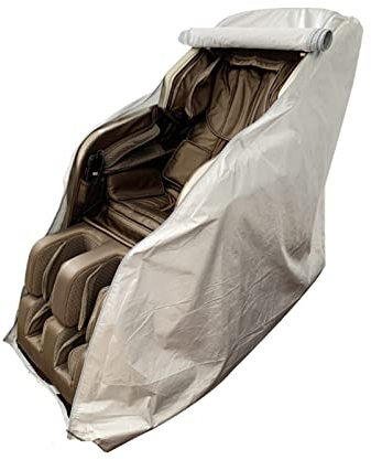 MERAXI Full Body Shiatsu Massage Chair Cover, Universal Massage Chair Cover with Zipper Waterproof Grey Massage Chair Cover Protective Massage Chair,66.9x55x39