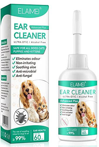 skin tag removal Ohrreiniger für Hunde, Hunde-Ohrenpflege, Ohrentropfen für Welpen, Katzen und Hunde 60ml