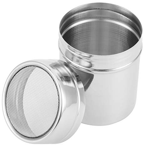 Shaker à Poudre, Farine, Sucre, Salière, en Acier Inoxydable, pour Chocolat, Sucre Glace, Sel, Farine de Cacao, Shaker à café, Tamis pour L'artisanat de Cuisine (-3118210007111)